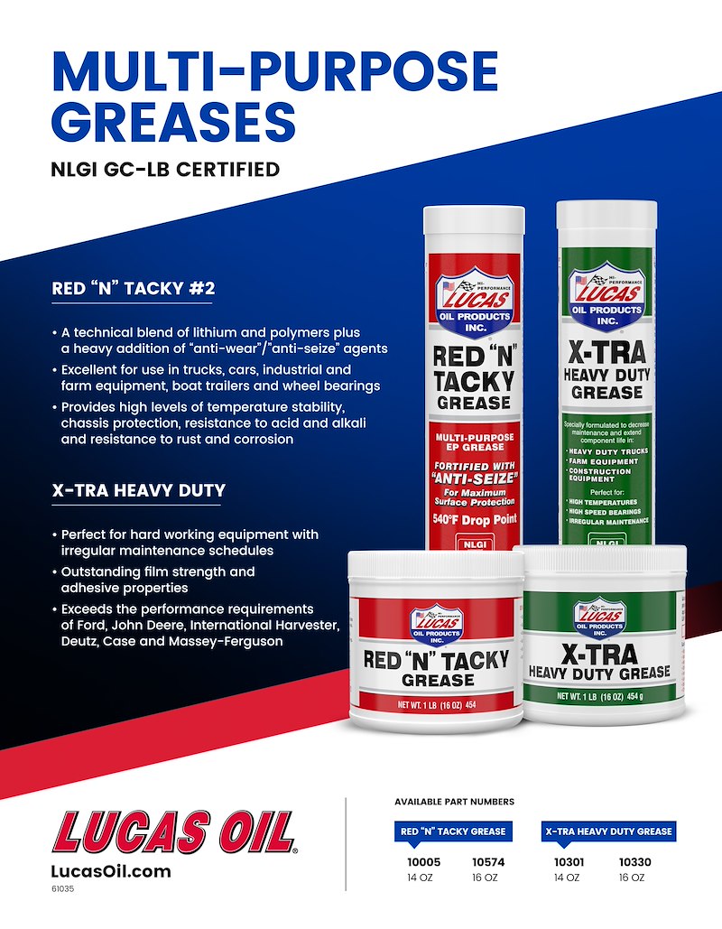 Lucas - Multi Purpose Grease 411 g Cartridge