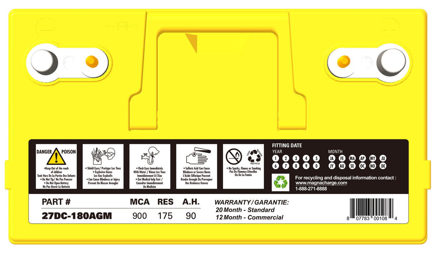 AGM DC Series-12 Volt Deep Cycle