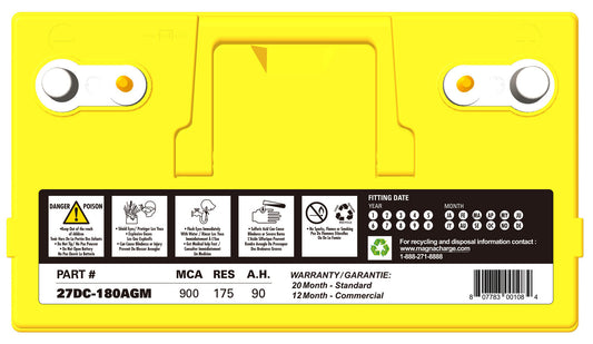 AGM DC Series-12 Volt Deep Cycle