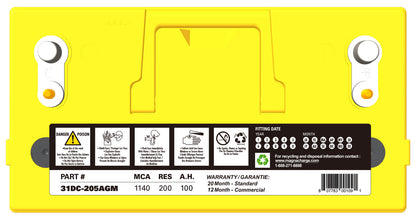 AGM DC Series-12 Volt Deep Cycle