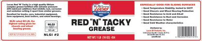 Lucas - Red "N" Tacky Grease 454 g Tub