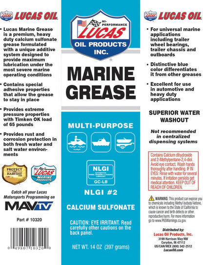 Lucas - Marine Grease 397 g Cartridge