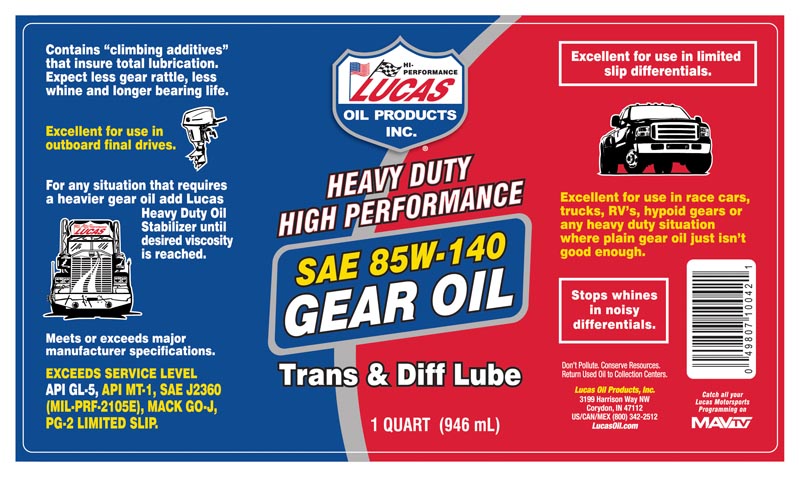 Lucas - SAE Gear Oil