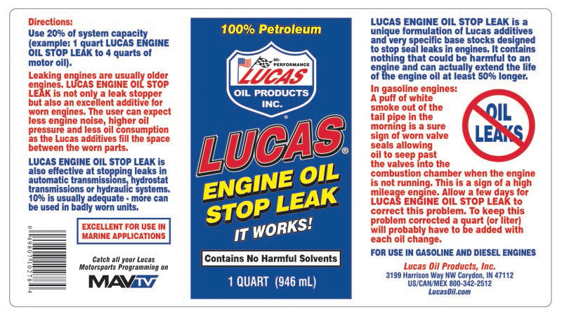 Lucas - Oil Stop Leak