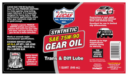 Lucas - Synthetic Gear Oil