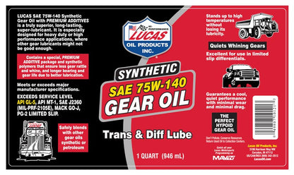 Lucas - Synthetic Gear Oil