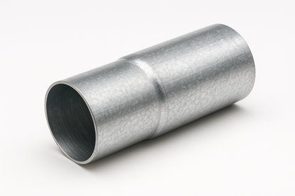Galvanized Muffler Adaptor 2 1/4" I.D. x 2 1/4" I.D.